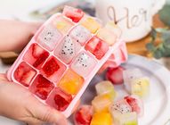 Food Grade Silicone Rubber Ice Cube Trays With Silicone Cover Easy Release