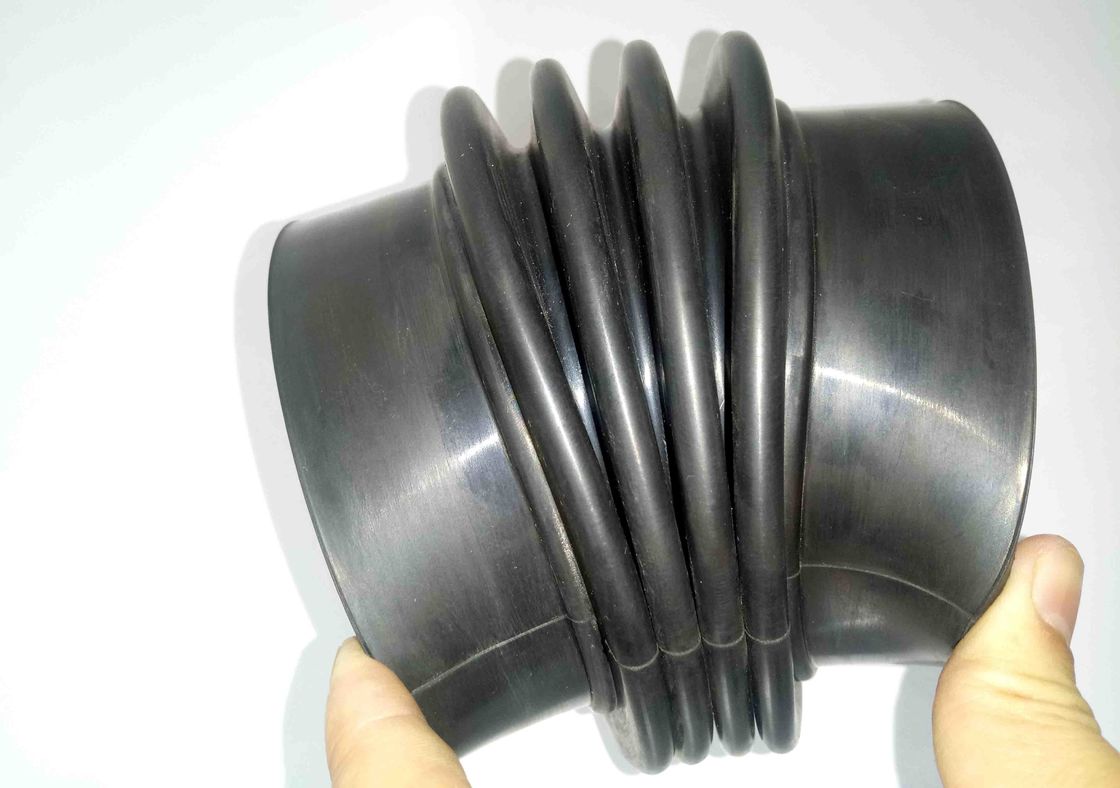 Corrugated  Flexible Rubber Bellows Custom Molded Heat Aging Resistance