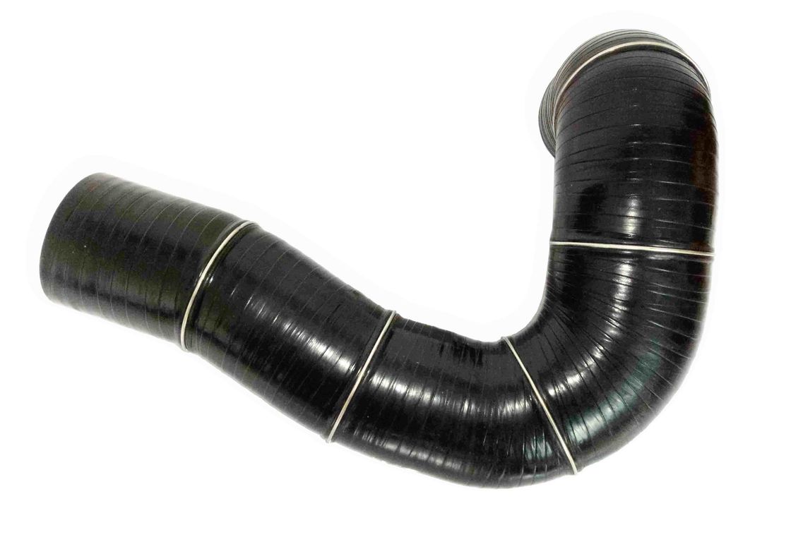 Black Silicone Radiator Hose Aramid Cloth Wrapping For Auto Cooling System