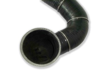 Black Silicone Radiator Hose Aramid Cloth Wrapping For Auto Cooling System